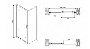   120*195  ABBER Schwarzer Diamant AG30120B  ,  