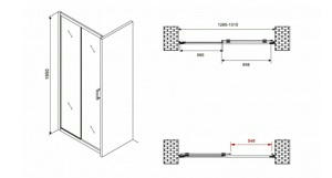   130*195  ABBER Schwarzer Diamant AG30130BH  ,  