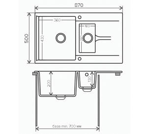     870*500  Polygran Brig-870,  - 302 