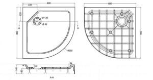  SMC   800*800*150  TRAY-SMC-R-80-550-150-W 