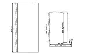   900*2000  WasserKRAFT Abens 20W39  ,  