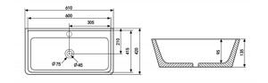   610*420  ABBER Rechteck AC2201MB  