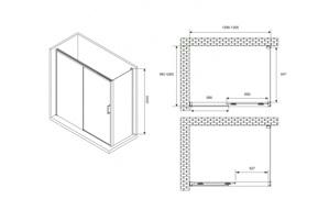   1300*1000*2000  ABBER Komfort AG93130B-S102B  ,  