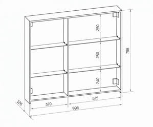 -    Art & Max Techno AM-Tec-1000-800-2D-F-Nero  