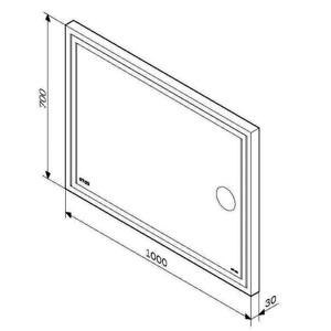    Led-,     1000*700  AM.PM Gem M91AMOX1003WG