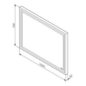   LED-   1000*700  AM.PM Gem M91AMOX1001WG