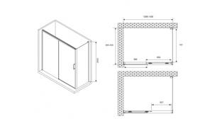   1300*900*2000  ABBER Komfort AG93130-S92  ,  