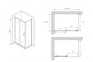   1000*800*1900  ABBER Schwarzer Diamant AG30100B5-S80B5  ,  