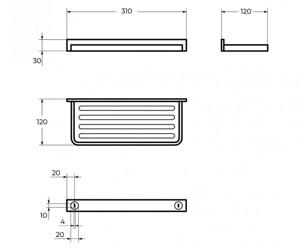   310*120*30  Cezares Maxima CZR-F-8917A  