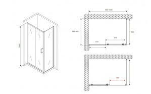   1000*900*1900  ABBER Schwarzer Diamant AG301005-S905  ,  