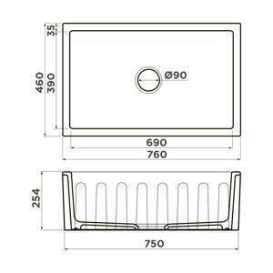   760*460  Omoikiri Mikura 76-KLIMT 4993022 