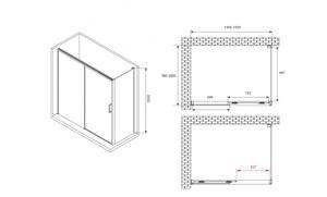   1500*1000*2000  ABBER Komfort AG93150-S102  ,  