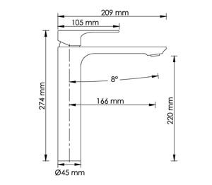     WasserKRAFT Mindel 8503H   Soft-touch