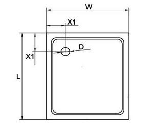   1000*1000*150  CEZARES TRAY-A-A-100-15-W0 