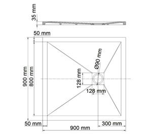   900*900  WasserKRAFT Dill 61T03  ,  - 