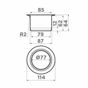     Omoikiri Nagare Slim NA-03 IN 4956715  