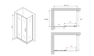   1000*600*1900  ABBER Schwarzer Diamant AG301005-S605  ,  