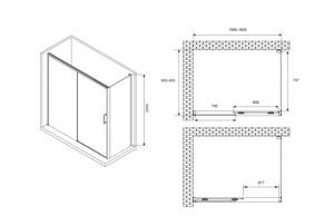   1600*900*2000  ABBER Komfort AG93160B-S92B  ,  