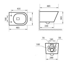    Art & Max Oval AM011CHR/SC 