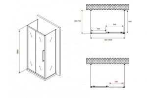   1000*700*1950  ABBER Schwarzer Diamant AG30100BMH-S70BM-S70BM  ,  