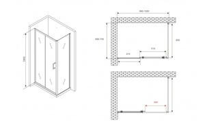   1000*700*1900  ABBER Schwarzer Diamant AG301005-S705  ,  