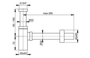      1.1/4*32 AlcaDrain Design A401  