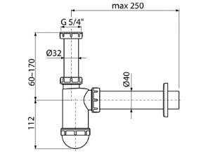      1.1/4*40 AlcaDrain A43 