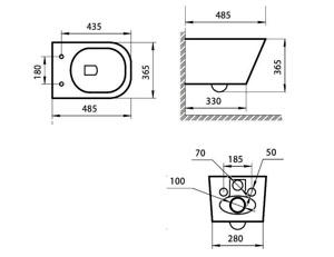    Art & Max Ovale AM011CHR-MB/SC  