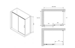   1600*900*2000  ABBER Komfort AG93160-S92  ,  