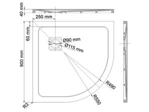   900*900  WasserKRAFT Neime 19T01 ,  - 