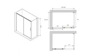   1200*900*2000  ABBER Komfort AG93120-S92  ,  