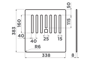   383*339  Omoikiri CB-KITAGAWA 86-LB BL 4999064 