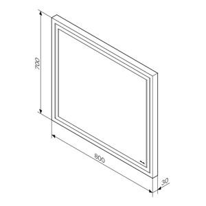   LED-   800*700  AM.PM Gem M91AMOX0801WG