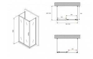   1000*1000*1950  ABBER Schwarzer Diamant AG30100B-S100B-S100B  ,  