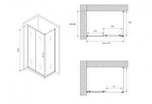   1000*850*1950  ABBER Schwarzer Diamant AG30100B-S85B  ,  