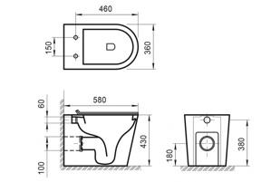    BelBagno Flay-R BB1003CBR 