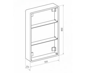 -  ,  Art & Max Lecce AM-Lec-560-850-1D-R-DS-F-Nero