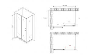   1000*800*1900  ABBER Schwarzer Diamant AG301005-S805  ,  