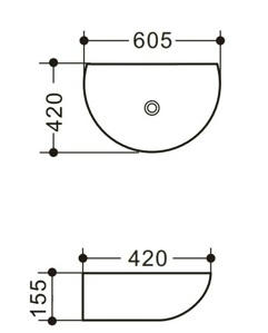   605*420  Art & Max AM5405-W 