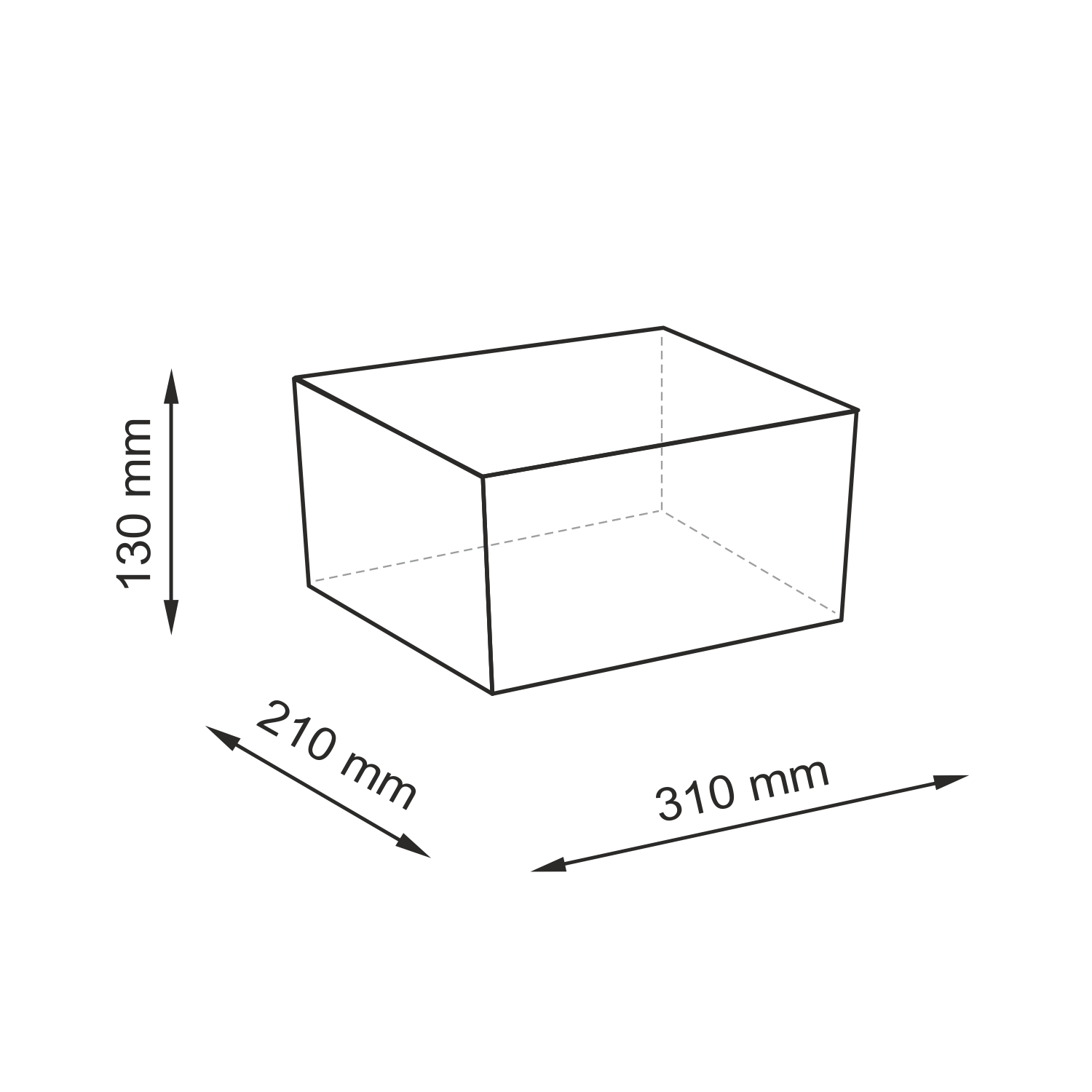  310*210*130  WasserKRAFT Weida WB-310-S 