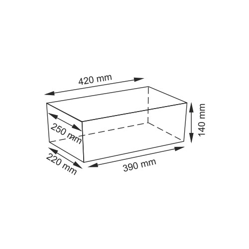   420*250*140  WasserKRAFT Lossa WB-120-L -