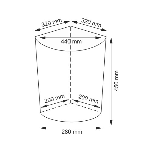       320*320*450  WasserKRAFT Vils WB-560-M 