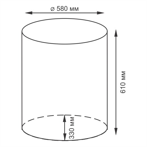       580*330*610  WasserKRAFT Dill WB-610-L -